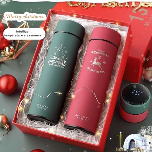 Stainless Steel Thermos Bottle for Water Vacuum Flask Tea and Coffee intelligence Bottle Temperature Display Christmas gift