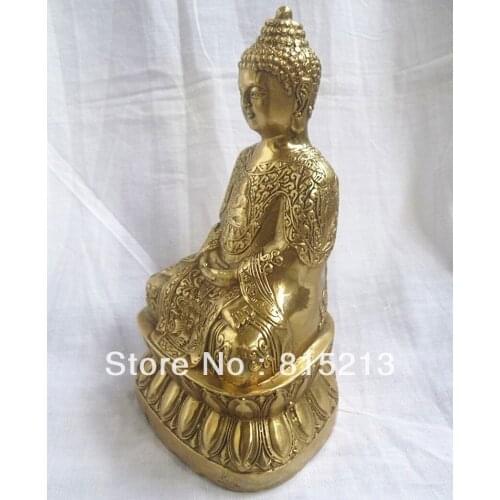 Wang 000159 Chinese Tibetan Buddhism Bronze Shakyamuni Amitabha Buddha Statue