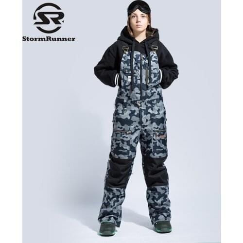 STORM RUNNER Women Skiing Pants Waterproof Snow Trousers Outdoor Winter Sports Warm Snowboard Pants Female Winter Ski Pants