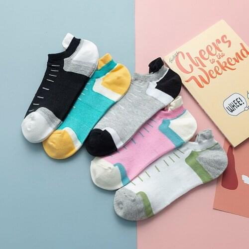 Spring Summer Streetwear Invisible Socks Women with Heel Ear Woman Socks Cotton Japanese Korean Style Calcetines Mujer 012001