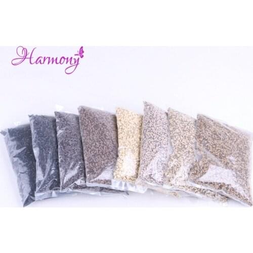 10000pcs/bag 3.0x2.6x6.0mm Flared Micro copper tubes/Rings/links/beads for Human Hair Extensions 8 colors Optional