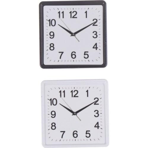 2PCS!1:12 Scale Resin Dollhouse Miniature Wall Clock Play Doll House Miniaturas Home Decor Accessories Toy Pretend Furniture Toy