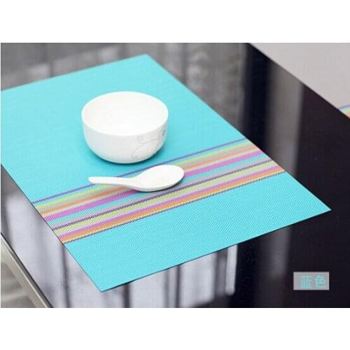 2pcs/lot Home Table Decoration Accessories Heat-insulated Tableware PVC Placemat Kitchen Dinning Bowl waterproof Pad Mat J1356