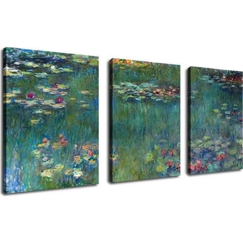 3pcs Water Lilies scenery Diy Diamond Painting Cross Stitch 5D Full Diamond Embroidery Mosaic Wedding Decoration StickerZP-2990