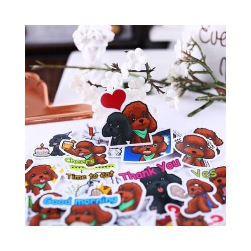 40pcs/bag Pet dog series stickers DIY scrapbooking phone journal album diary happy plan decoration stickers