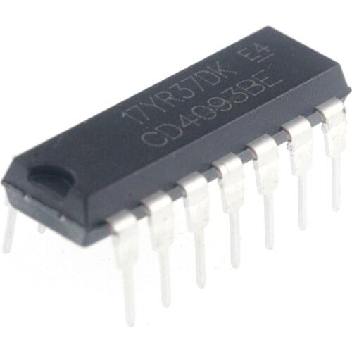 5pcs CD4093BE HEF4093 HCF4093 Quad 2-Input NAND Schmitt Trigger DIP-14pin