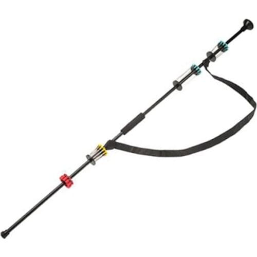 Airsoft Sports Toy Blowgun / 48'' BLACK BLOWGUN With 48 DARTS /.40 Caliber Aluminum Tube W. Comfort Grip/ Hunt & Shoot