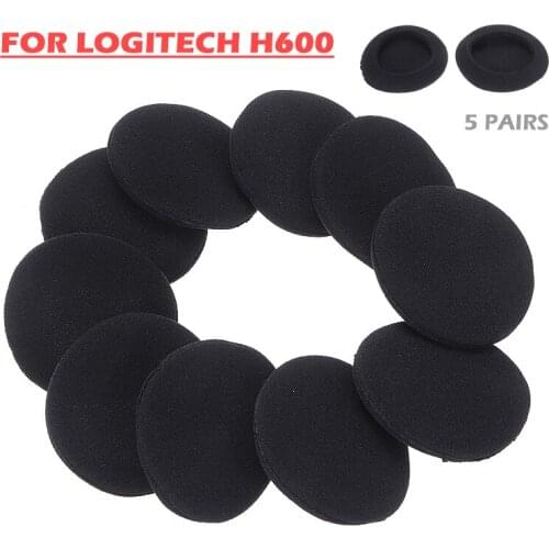 Earphone Accessories 5pairs Replacement Ear Pads Cushions For Logi tech H600 Wireless Headphone Mayitr
