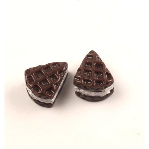 20Pcs 17x15x10mm Coffee Cake Resin Cabochon Flatback Decoration Crafts Embellishments For Scrapbooking Diy Accessories