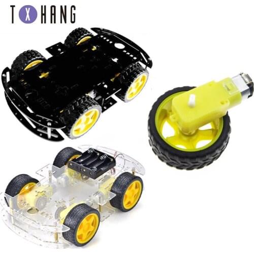 Motor Smart Robot Car Chassis Kit Speed Encoder Battery Box 4WD For Arduino
