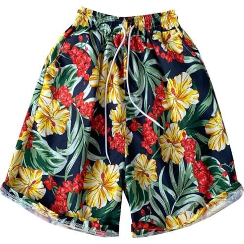 Floral Printed Beach Shorts Men Quick Dry Breathable Male Casual Board Shorts Mens Clothing 2021 Graphic Beachwear