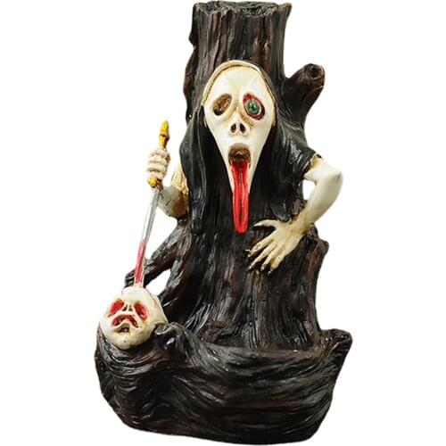 Backflow Resin Incense Holder Waterfall Incense Burner Aromatherapy Ornament Home Decor Office Yoga Insence Burner Holder