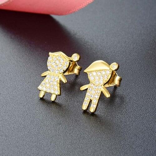 RED TREES Stud Earrings