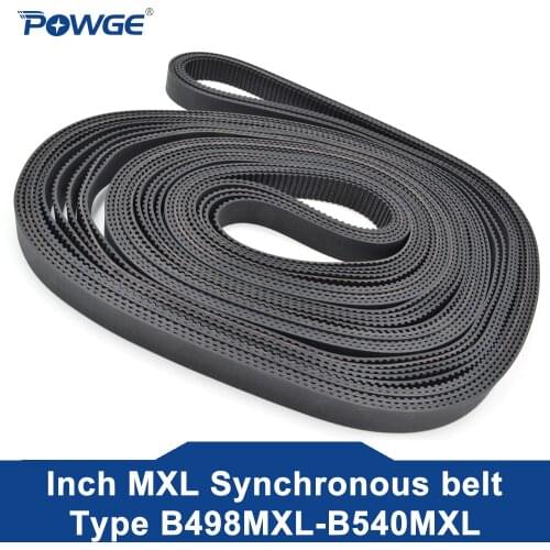 POWGE 10pcs MXL Timing belt B55 B56 B57 B58 B59 Width 6.35mm 025 6mm Teeth 55 56 57 58 59 Synchronous belt B55MXL B56MXL B58MXL