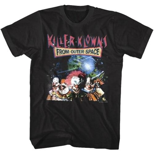 Killer Klowns from Outer Space Movie Poster Mens T Shirt Its Crazy Clown
