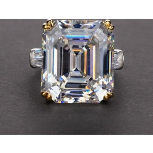 Exquisite Solid 925 Sterling Silver Jewelry Rings For Women Light Pink White Birthstone Cocktail Party Ring Gifts Wedding Ring