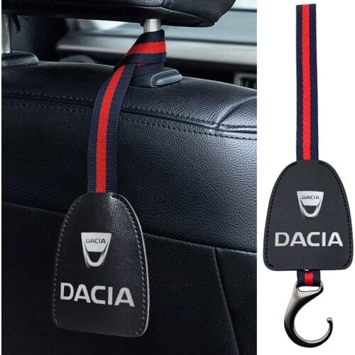 1/2PCS Car Headrest Seat Back Hanger Portable Hook For Dacia Duster Logan MCV Sandero Stepway Dokker Lodgy Accessories Styling