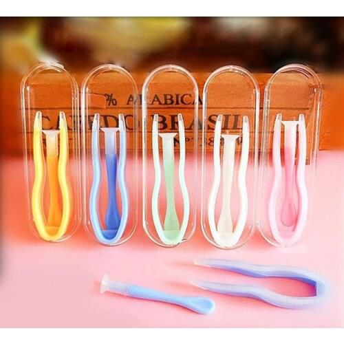 1 Set Color Random Multicolor Contact Lenses Tweezers and Suction Stick for Special Clamps Tool Contact Lens Inserter Remover
