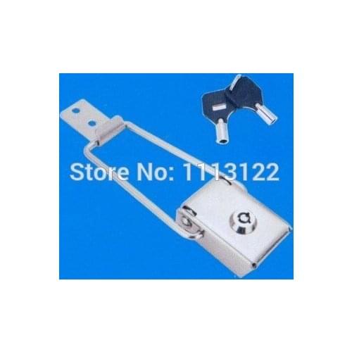 201 stainless steel LED advertisement lock buckle lock toggle lock long rod hasp lock J602 1 PC