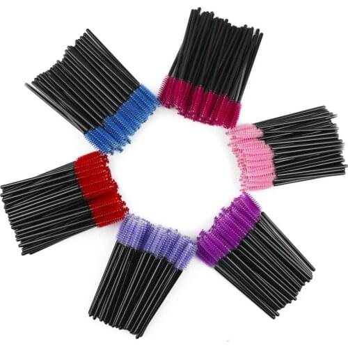 500pcs/lot Disposable Cosmetic Brush Makeup Tools Brushes Mascara Wands Applicator Micro Eyelash Brushes For Eyelash Extension