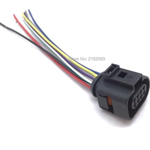 8 Pin Pigtail Plug Wiring Connector 1J0973714 for VW Audi Seat Alhambra Altea Arosa Ibiza Toledo Skoda Fabia Octavia Roomster