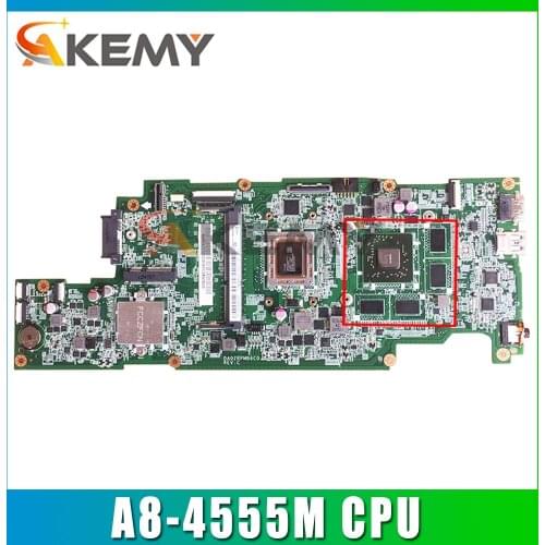 Akemy For Acer V5-551 V5-551G laptop motherboard NBM4711002 NB.M4711.002 DA0ZRPMB6C0 A8-4555M CPU DDR3 HD7650M tested
