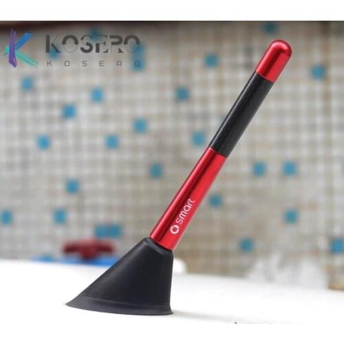 Carbon Fiber Radio Car Antenna Signal for smart 453 Forfour 451 fortwo 4.7 Inch 12cm Car styling Vehicle Logo Auto Accessories