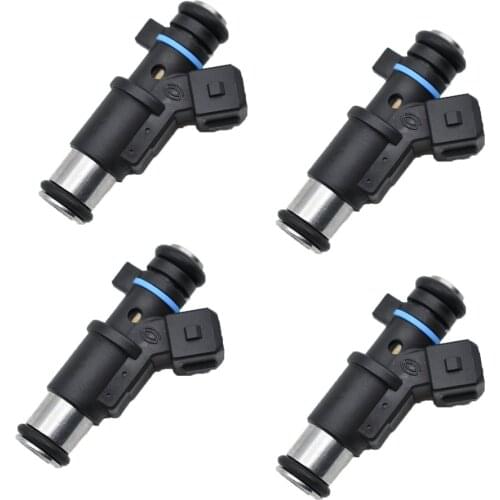 4Pcs Petrol Fuel Injector 1984E0 01F002A 0280156357 348001 for Peugeot 106 206 306 Partner 01F002A /Citroen Berlingo C2