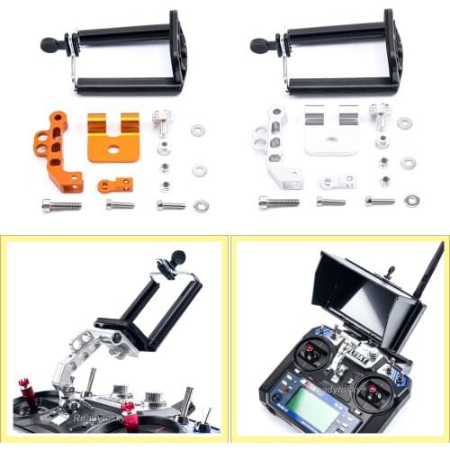 Monitor Phone Holder Clip Bracket Mount Support FlySky FS-i6 i6S Remote Controller RC Transmitter Drone RC Multicopter Parts