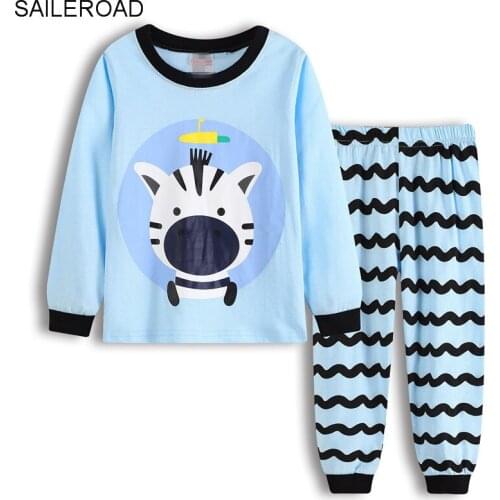 TUONXYE Kids Pajamas Sets Baby Girls and Boys Sleepwear Clothes Children Cute Cartoon Dairy Cow Long Sleeve T Shirt+Pants 2pcs