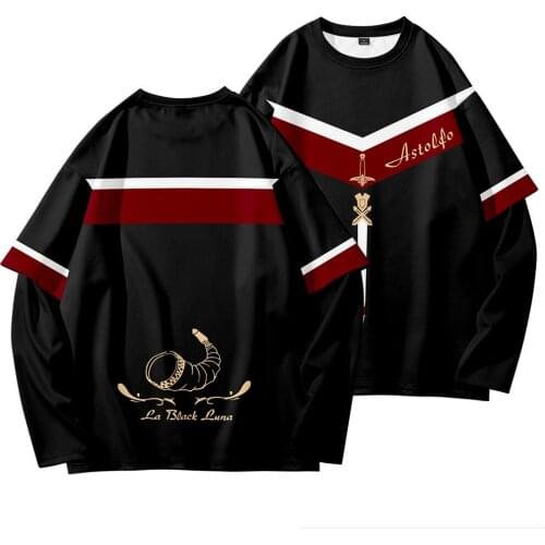 Gothic Autumn Tshirt Casual Anime Fate Grand Orde Tee Tops Otaku Loose T-Shirts Men Women Long Sleeve Oversize Streetwear