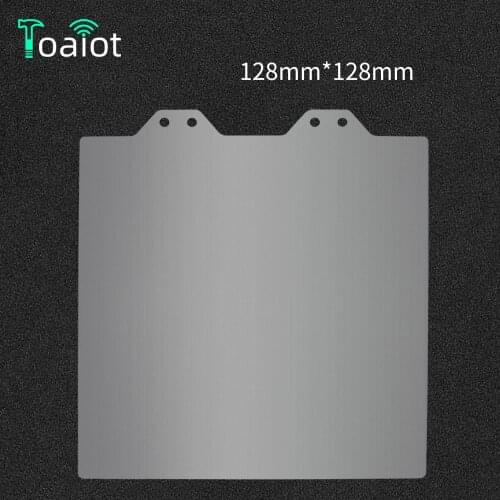 Toaiot Flexible Build Plate 128x128mm Removal Spring Steel Sheet Heat Bed Applied PEI Surface+Magnetic Base