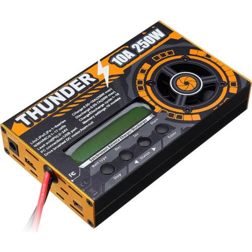 HOTA Thunder 6250 250W 10A DC Balance Charger Discharger For LiPo NiCd PB Battery