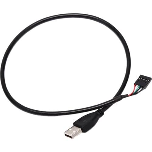 USB 2.0 Type A Male to 5 Pin Female Header Motherboard Adapter Cable 50cm