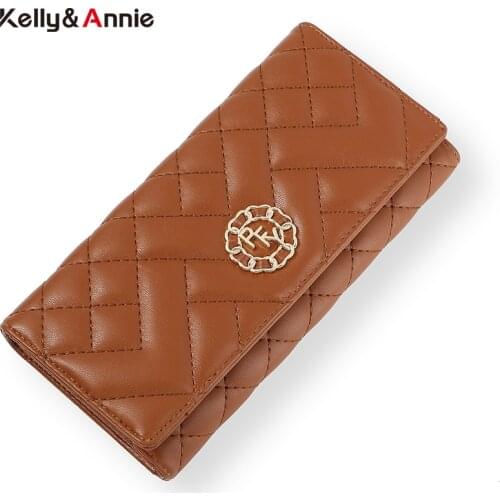 Fashion Card Holder Bag Wallet Womens Wallet Made Of PU Leather Soft Ladies Wallets Female Zipper Pocket Long Wallets Cartera