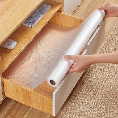 Drawer Mat Oil-proof Moisture Kitchen Refrigerator Shelf Liner Mats Table Cupboard Pad Paper Non Slip Waterproof Closet Placemat