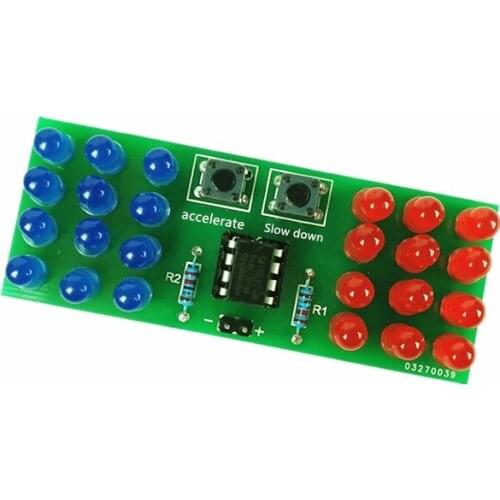 Electronic welding practice DIY Kit two color thunderbolt lamp flash lamp single chip microcomputer electronic parts