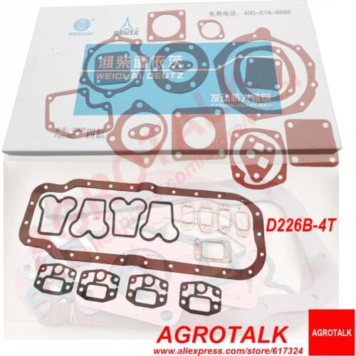 Set of gasket kits for Taishan KM804 with engine Deutz D226B-4T, part number: 226B