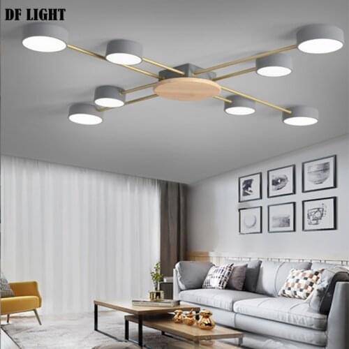 Nordic style living room LED ceiling lamp bedroom chandelier modern minimalist lighting lamp new ceiling lamp
