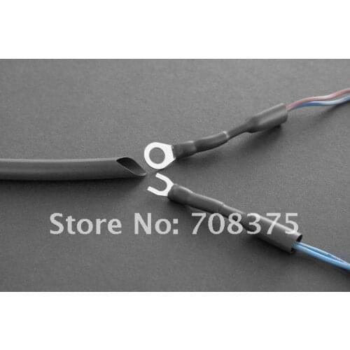 New 2.5mm Dia. *10M Black Heat shrink tube Heat shrinkable tube Heatshrink tubing