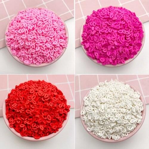 Sex Lips Slices Polymer Hot Clay Sprinkles Crafts DIY Making for Phone Nail Art Decoration Slime Fillings Lip Glos Accessories
