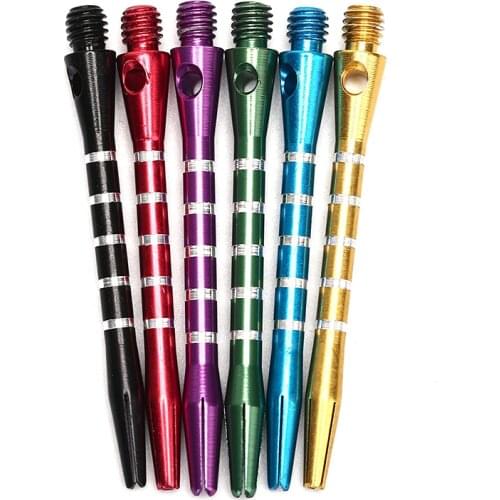 10pcs/lot Aluminum Darts Shafts Medium Harrows Dart Stems Throwing Length 53mm 6 Colors Dart Stems Throwing Toy