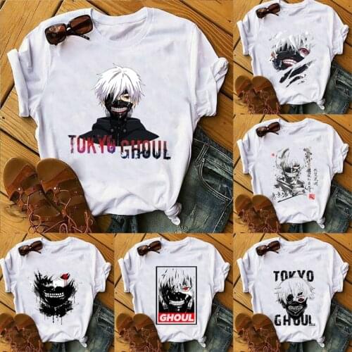 Tokyo Ghoul Printed T Shirt Men Women Short Sleeve Casual Graphic Tee Tops For Male Female Unisex Clothing