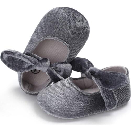 Baby Girl Soft Sole Flower Bow Newborn Shoes First Walkers Bowknot Toddler Prewalker 0-18M Ins