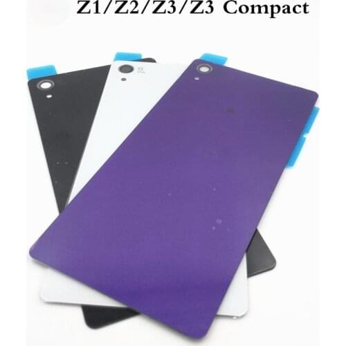 Rear Door Battery Back Housing Glass Replacement Cover Case For Sony Xperia Z1 Z2 Z3 Z3 Compact Z3 Mini Battery Cover