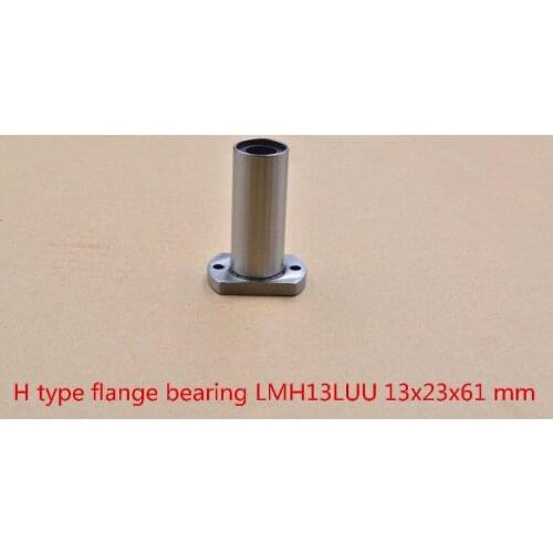 13mmx23mmx61mm LMH13LUU LMT13LUU oval flange long linear bearing for 13mm rod round shaft cnc 1pcs