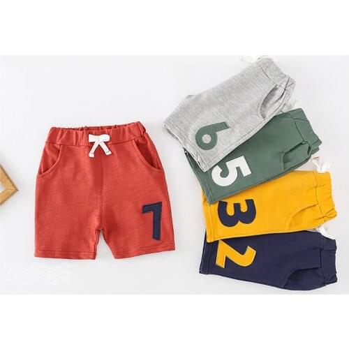 Boys Summer Casual Shorts Kids Cotton New Skin-Friendly Children Clothes Five Point Pants Toddler Costume For 2 3 4 5 6 7 Years