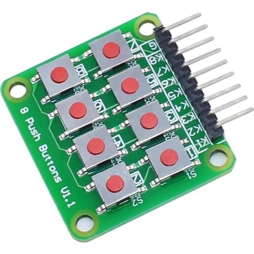2x4 Keypad 4x2 Keypad 8 Push Buttons V1.00 Key Board Matrix Keyboard Button for Arduino AVR PIC 2*4 Module AVR PIC