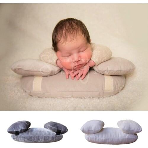 3pcs/set Newborn Bebe Photo Props Pillows Basket Filler Fotografia Cushion Hook & Loop Removable Baby Photo Shoot Posing Pillow