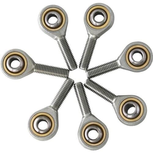 4PCS SA8T/K SAL8T/K 8mm Bore Diameter Rod End Bearing M8x1.25 Thread Self-Lubricating Ball Joint Rod End